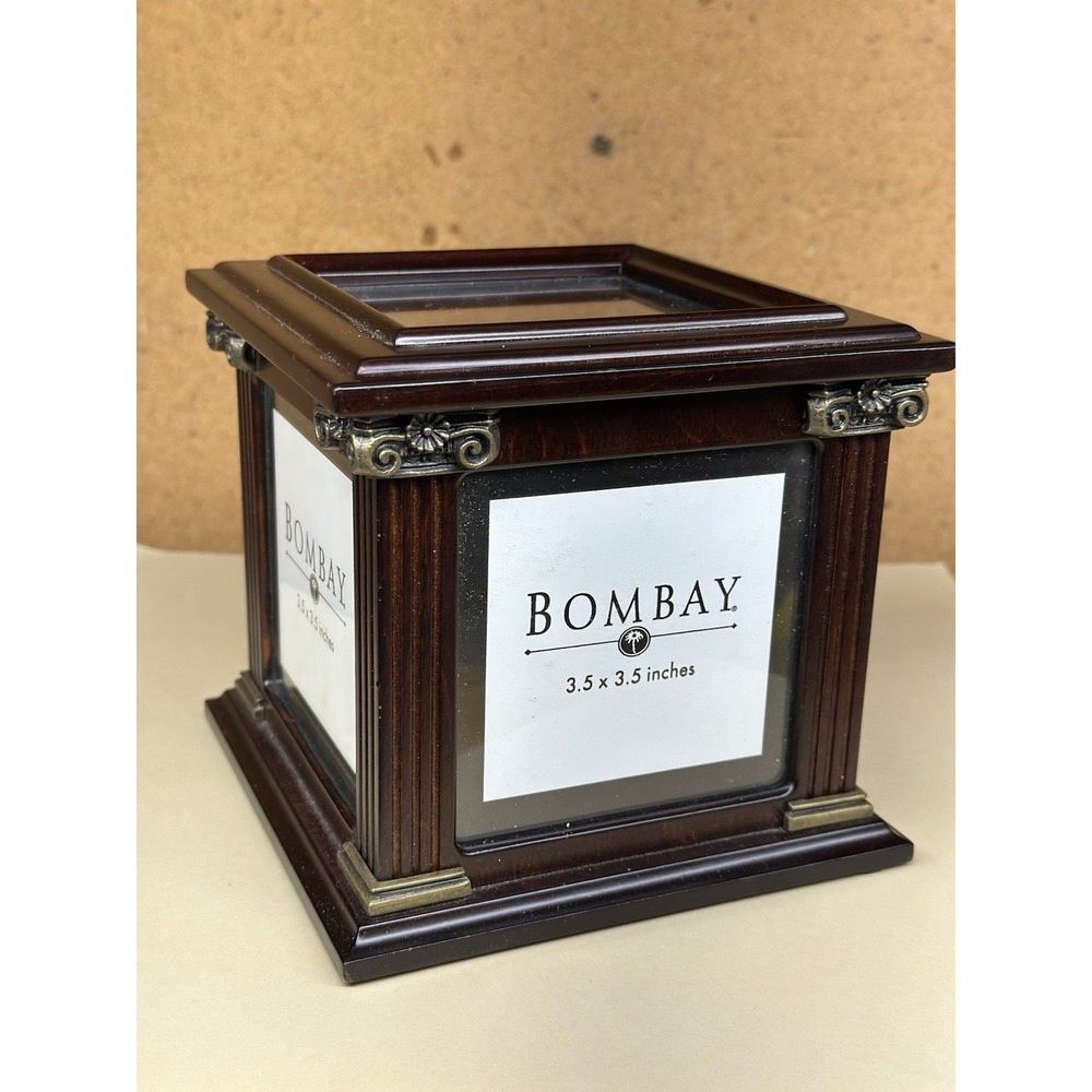 Bombay Wood Display Cabinet/Holder for 5 Photos or a Treasured Collectible